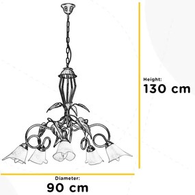 ONLI - Luster na reťazi MIRANDA 5xE14/6W/230V