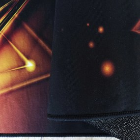DY Čierno-zlatý koberec s geometrickým vzorom Black N 14 Rozmer: 60x100 cm