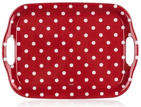 Tácka s úchytmi Dots 36x25,5cm červená 12530541