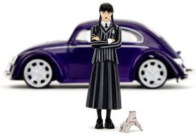 SIMBA Wednesday auto 1972 VW Beetle 1:24 a figúrka Wednesday