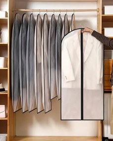 Arte Regal Látkový ochranný obal na oblečenie, biely WHITE KIPIT, 60 x 137 cm