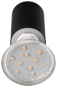 Matne čierne nástenné svietidlo (dĺžka 10 cm) Lorenzo - Trio