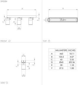 Eglo 390084 - LED Bodové svietidlo CUMARIBO 3xGU10/4,5W/230V 3000K