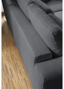 Tmavosivá rozkladacia rohová pohovka (variabilná) Homely Tommy – Miuform
