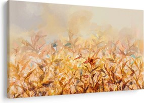 Obraz - Listy vo farbách jesene, olejomaľba (90x60 cm)