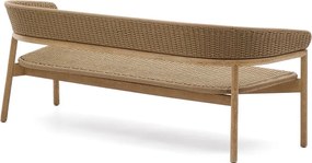 Záhradná pohovka z masívu akácie v béžovej a prírodnej farbe Arinella – Kave Home