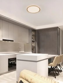 LED stmievateľné zlaté dizajnové stropné svietidlo Aoton 40