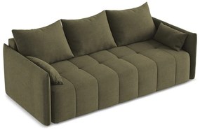Khaki rozkladacia/s úložným priestorom pohovka 225 cm Moku – Makamii