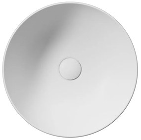 GSI GSI, PURA keramické umývadlo na dosku, priemer 42 cm, biela matná, 885109