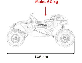 Ramiz Detské vozidlo Buggy Clash STRONG 4x4 biele