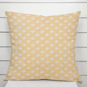 Biante Detská bavlnená obliečka na vankúš Sandra SA-305 Sloníky a bodky na žltom 30 x 50 cm