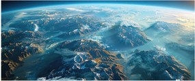 Obraz - Pohľad z vesmíru (120x50 cm)