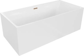 Voľne stojaca vaňa Mexen Nita 170x80, biela/ruž.zlato