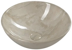 Sapho Sapho, DALMA keramické umývadlo na dosku Ø 42 cm, béžová, MM127