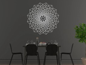 drevko Drevená Mandala na stenu Rozmer obrazu: 44,5 x 44,5 cm, Farba dekorácie: Čierna