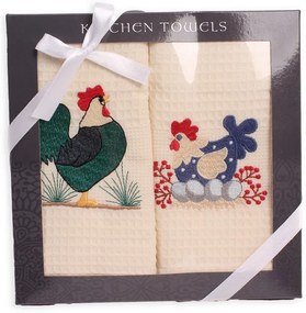 Utierky v darčekovom balení 2 set Sliepočky