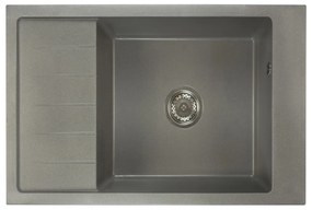 Kuchynský drez Lurano (sivá) (s 1 otvorom pre batériu) (L). Vlastná spoľahlivá doprava až k Vám domov. 1066126