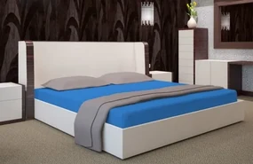 Modré napínacie plachty na postele Šírka: 200 cm | Dĺžka: 220 cm