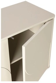 Krémovobiela komoda 180x75x40 cm Solei – MOME