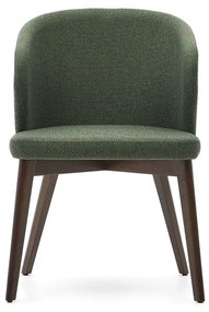 Tmavozelené čalúnené jedálenské kreslo Darice – Kave Home