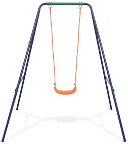 Jednomiestna hojdačka a hojdačka pre batoľatá 2 v 1, oranžová