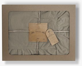 BAVLNENÉ OBLIEČKY STONEWASHED 200X220 CM, 2KS 70X80 CM BÉŽOVÉ