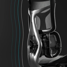 Ergonomické kancelárske kreslo V-Kinetic, čierne