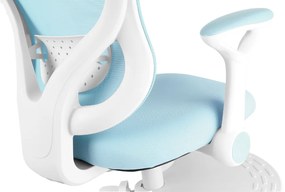 Detská rastúca stolička Neoseat JUNI 007 — látka, prateľný poťah, modrá