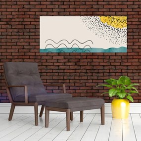 Obraz - Abstraktná maľba pláže N⁰1 (120x50 cm)