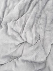 Baránková deka mikroplyš Exclusive 220 × 200 cm – Laura svetlo sivá