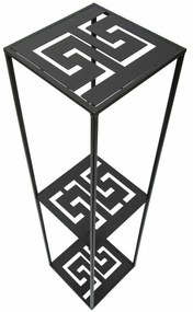 STOJAN NA KVETINÁČ DOUBLE FRAME 100X24X24 CM ČIERNA