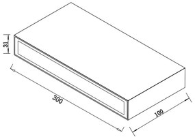 Top Light - LED Vonkajšie nástenné svietidlo LED/12W/230V IP65 biela