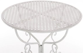 Kovový stôl GS13436802 - Biela antik
