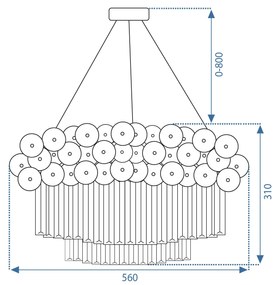 Toolight Rea, Luster APP1473-CP GOLD, OSW-52101