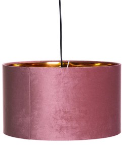 Moderne hanglamp roze met goud 40 cm - Rosalina