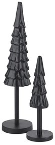 X-MAS Dekoračná jedľa kovová 25 cm - čierna