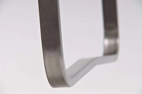 Barová stolička Pamela nerez - Hnedá