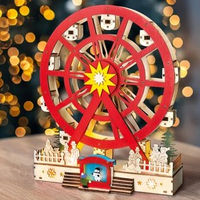 Solight 1v277 - LED Vianočná dekorácia LED/2xAA/teplá biela kolotoč