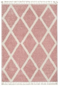 Kusový koberec Shaggy Ariso ružový 60x300cm