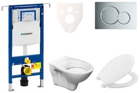 Cenovo zvýhodnený závesný WC set Geberit do ľahkých stien / predstenová montáž + WC S-Line S-line Pro 111.355.00.5NR2, 1 ks