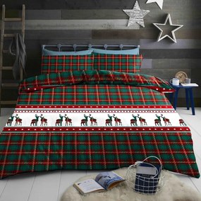 Flanelové francúzske DELUXE obliečky Homa NADYA CHRISTMAS 200x220 cm