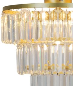 Zuma Line P17127-4-GD - Prisadený luster TIFANNY 4xE14/40W/230V zlatá