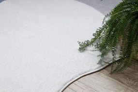 Koberec FUSION Shape 5710 biely / modrý