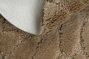 Kúpeľňový koberček SUPREME STONES kamienky, béžový kruh