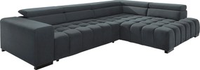 XXXLutz ROHOVÁ SEDAČKA, textil, tmavosivá MID.YOU - Sedačky - 000694006511