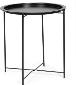 Kovový okrúhly odkladací stolík ø 47 cm Hilmar – Yes Everyday