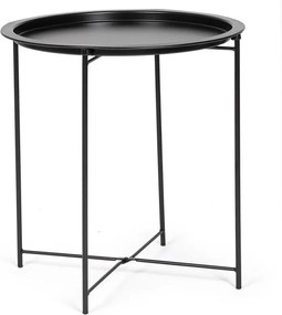 Kovový okrúhly odkladací stolík ø 47 cm Hilmar – Yes Everyday