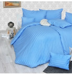 Obliečky damaškové modré EMI, Štandardný set jednolôžko obsahuje 1x 140x200 + 1x 70x90