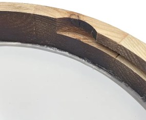 Brilagi - Stropné svietidlo CARVALHO SLIM SMOKEY 1xE27/60W/230V, dubové, priemer 27,5 cm