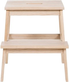 Matne lakovaná dubová stolička/schodíky Rowico Nanna | BIANO